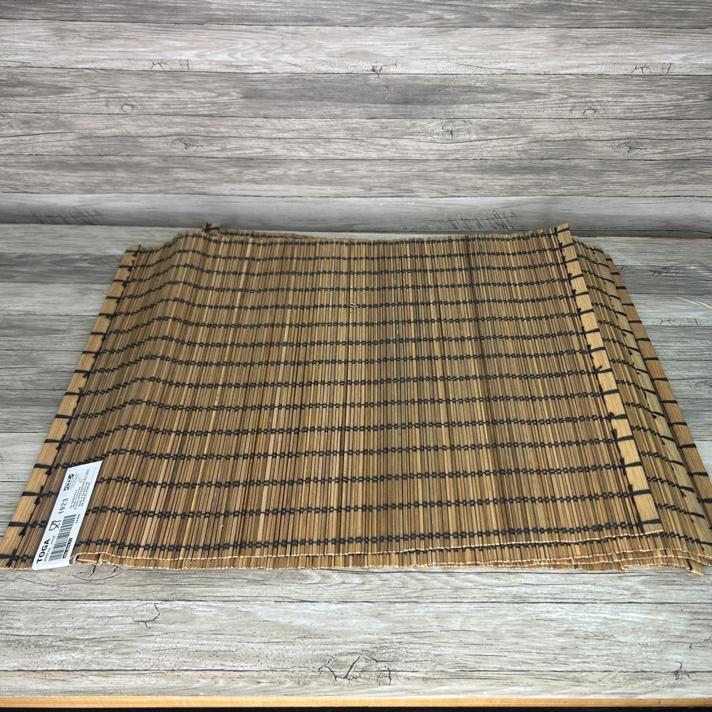 IKEA TOGA Bamboo Placemats Lot Of 6 Size 14"x18"